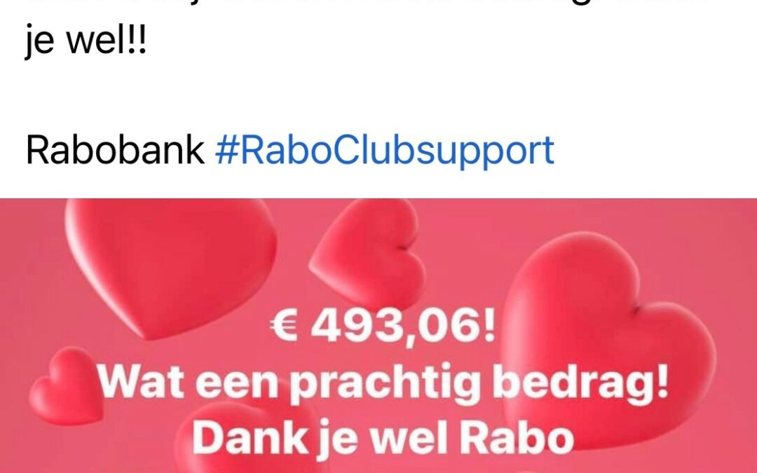 Rabo ClubSupport brengt € 493,06 op