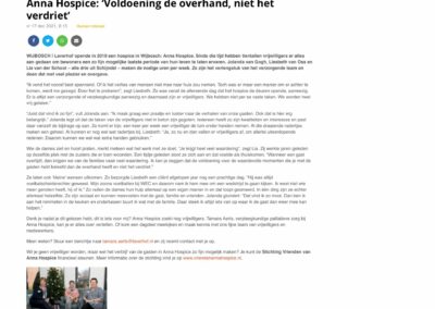 Vrijwilligers aan het woord: ‘Voldoening de overhand, niet het verdriet’