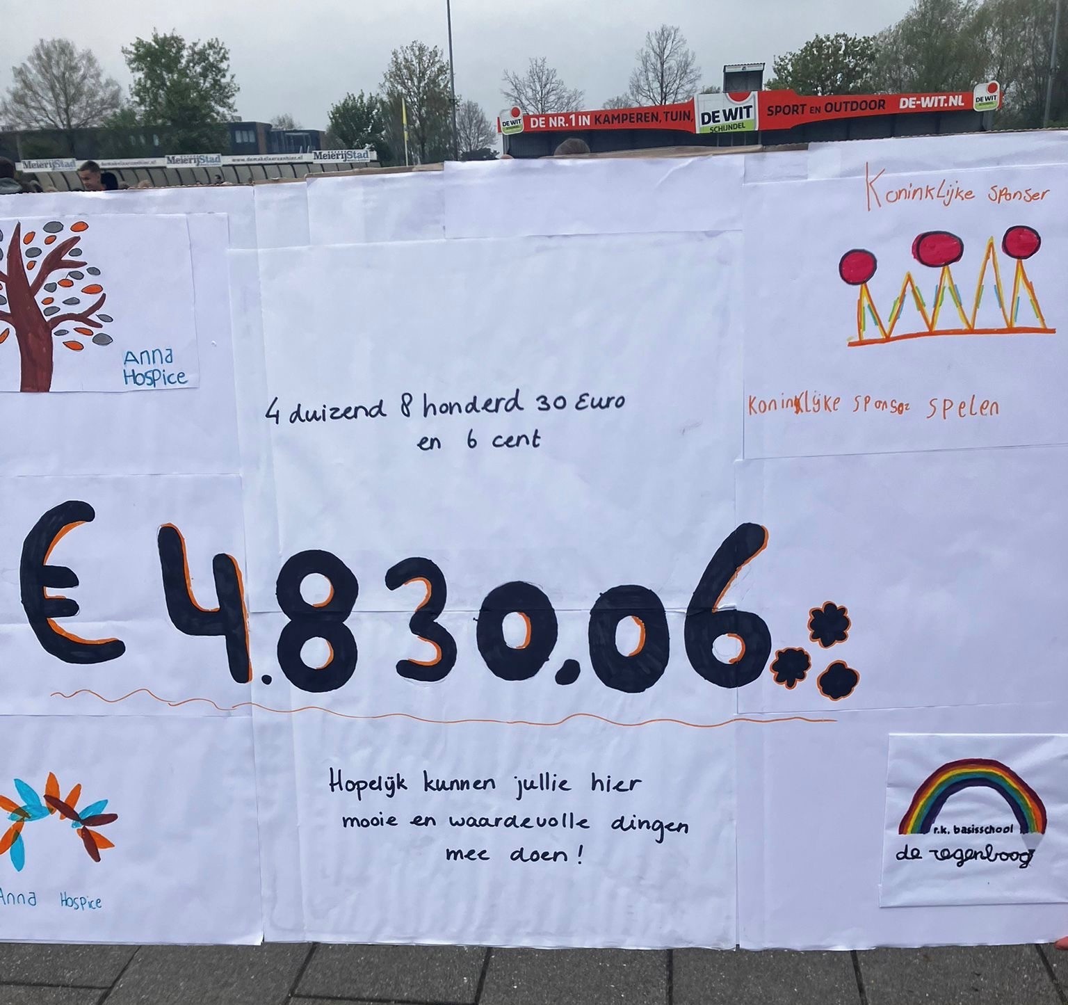 Sponsoractie basisschool Regenboog